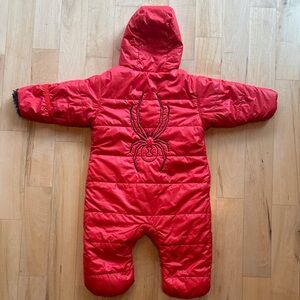 Spyder Red and Black Reversible Bunting Suit